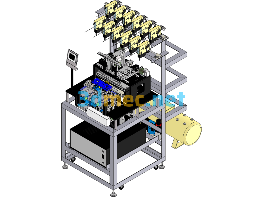 Throwing Winding Machine - 3D Model SolidWorks Free Download