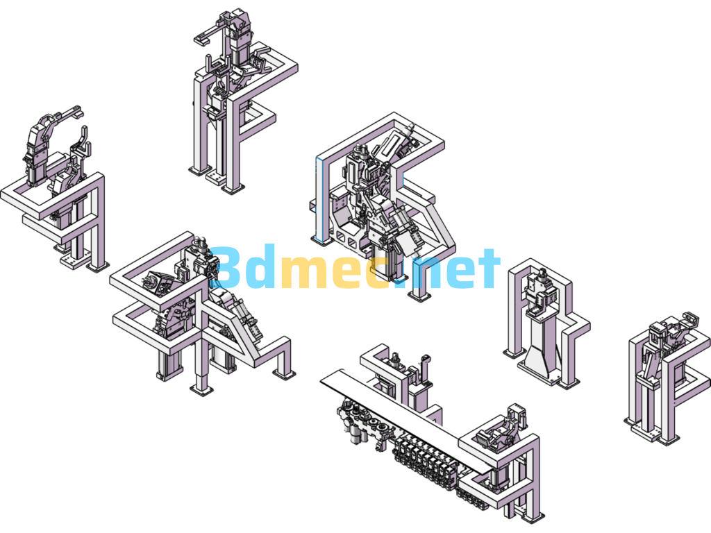 Body Floor Welding Fixture (SW Design) - 3D Model SolidWorks Free Download