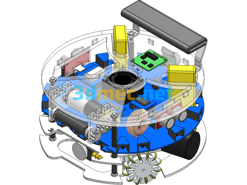 Soccer Robot (SW Design) - 3D Model SolidWorks Free Download