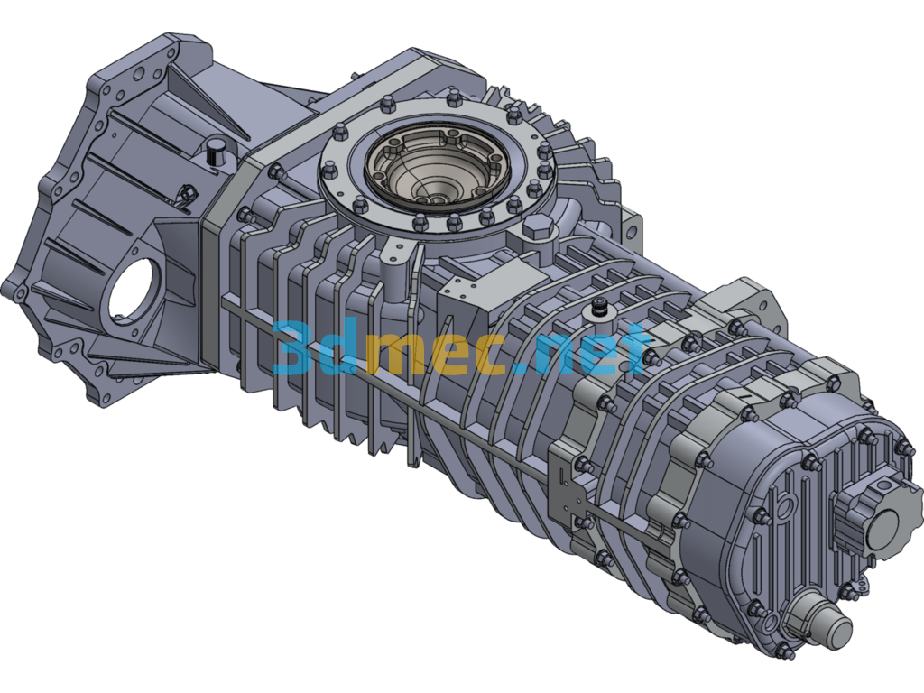 Mendeola HD4 Gearbox (SW Design) - 3D Model SolidWorks Free Download