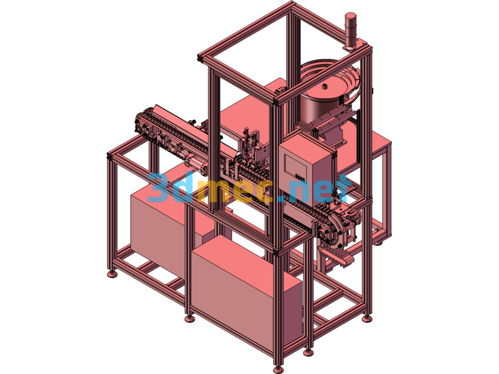 Auto Parts Assembly And Packaging Machine - 3D Model SolidWorks Free Download