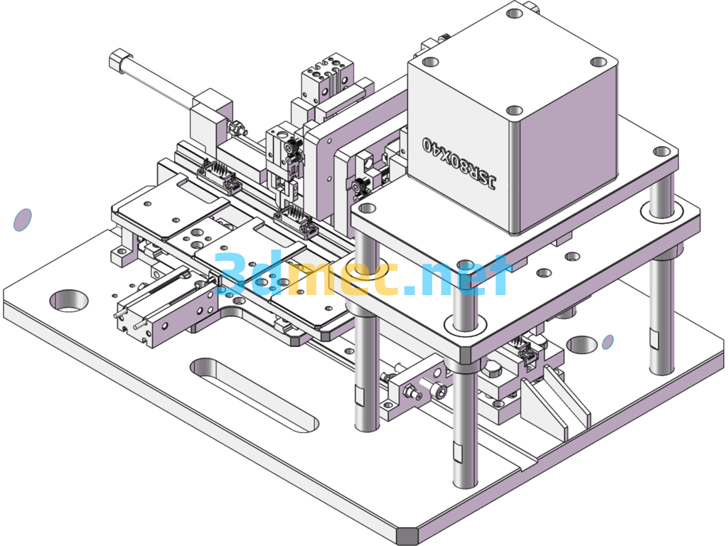 Computer Serial Port Cable Assembly Machine - 3D Model SolidWorks Free Download