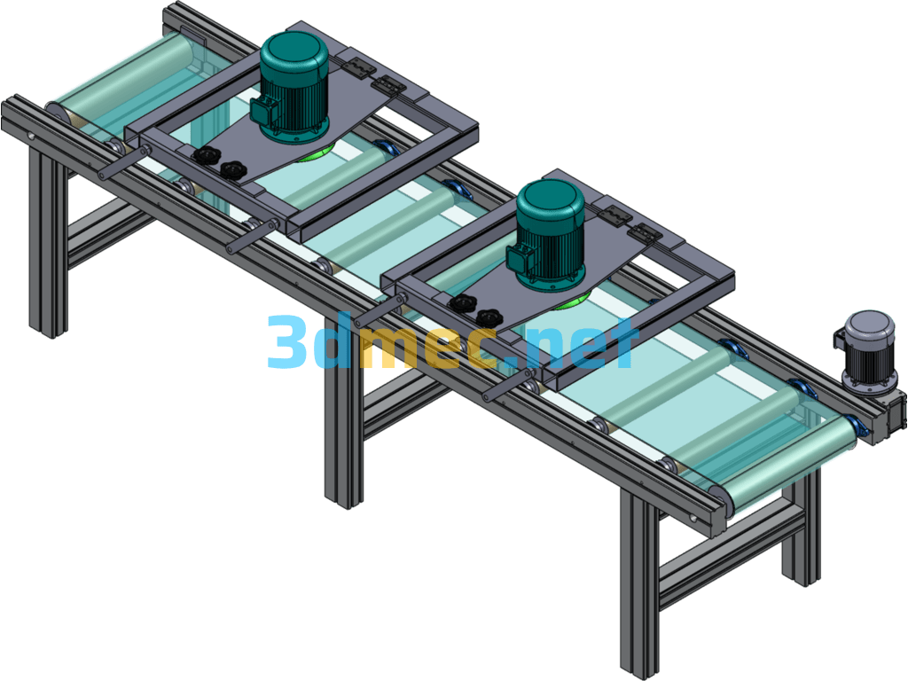 Assembly Line - 3D Model SolidWorks Free Download