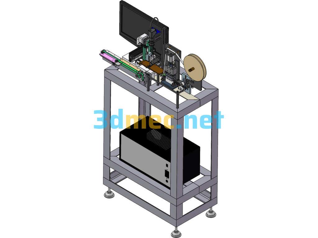 Sealed Bag Packaging Machine - 3D Model SolidWorks Free Download