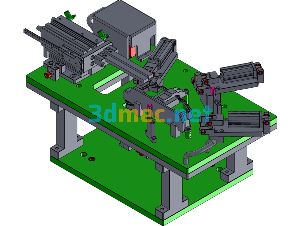 A Product Fixing Fixture - 3D Model SolidWorks Free Download