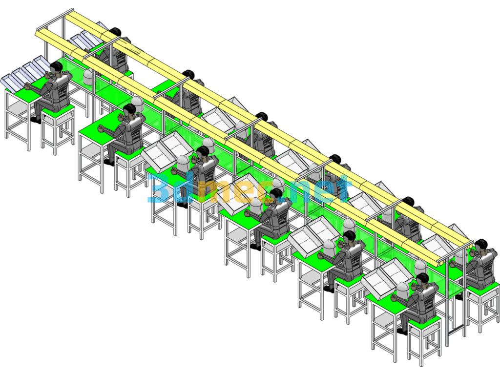 Pipeline Layout - 3D Model SolidWorks Free Download