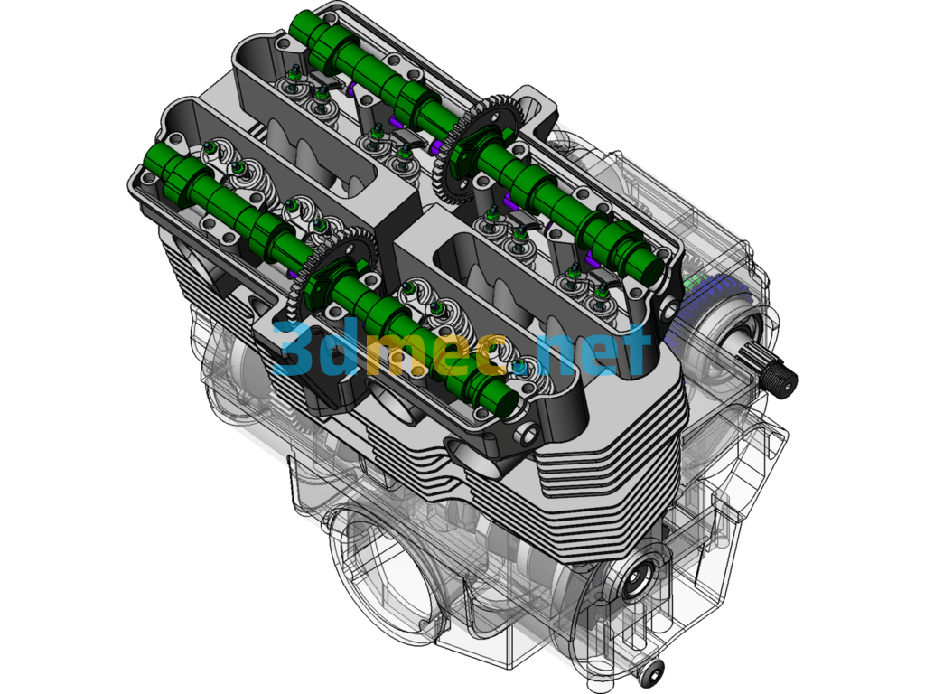 Suzuki Engine SW Model - 3D Model SolidWorks UG(NX) Free Download