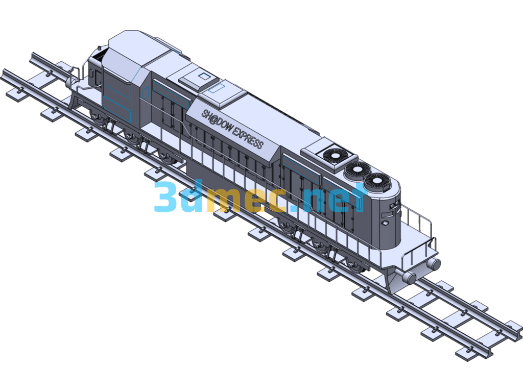 Train - 3D Model SolidWorks Free Download