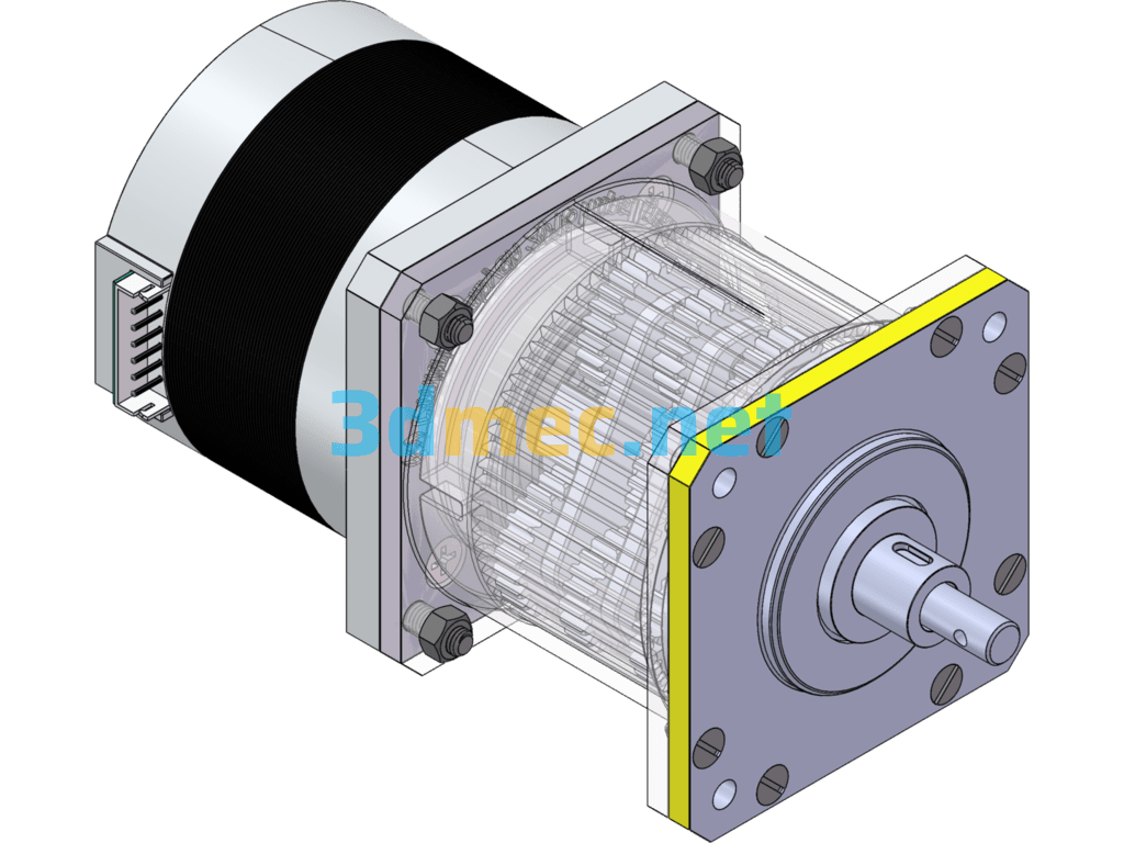 Three-Stage Planetary Gearbox (Three-Stage Planetary Gear Reducer) SW Design - 3D Model SolidWorks Free Download