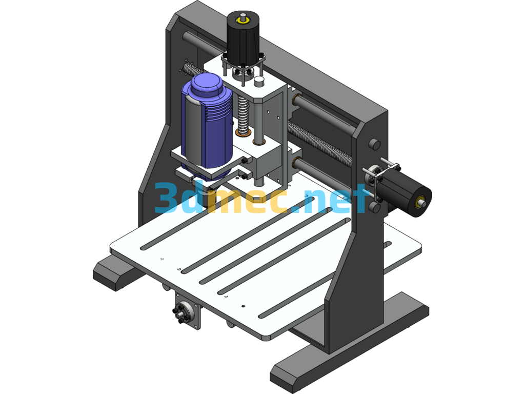 German CNC Milling Machine (SW Model) - 3D Model SolidWorks Free Download