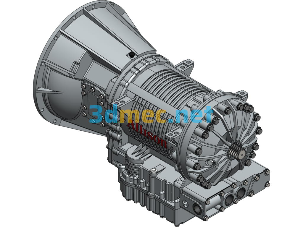 Allison Automatic Transmission (SW Model) - 3D Model SolidWorks Free Download