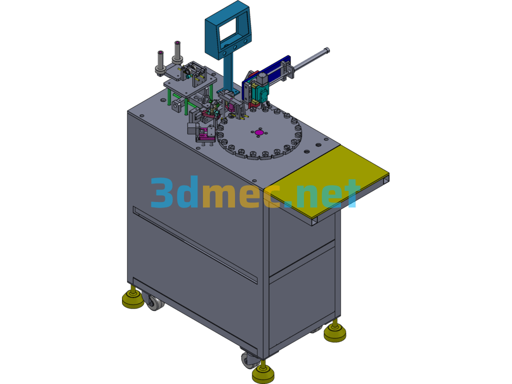 Hardware Wire Automatic Soldering Machine (Wire Soldering Machine) - 3D Model SolidWorks Free Download