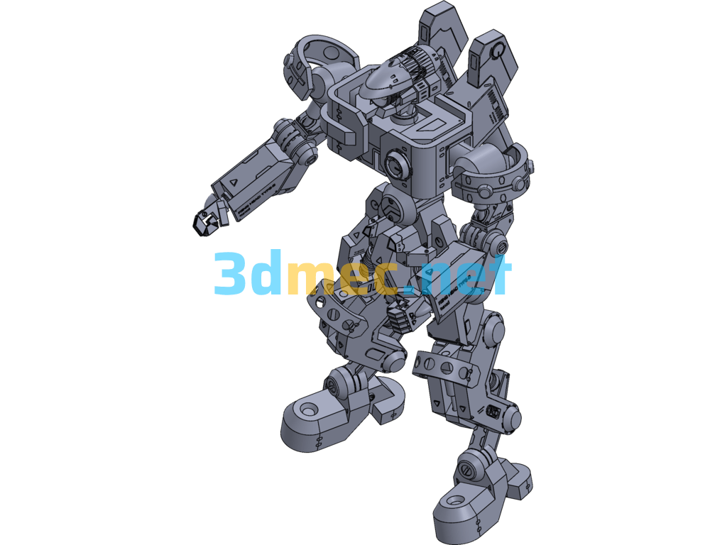 Design Of Head Lens Robot SW - 3D Model SolidWorks Free Download