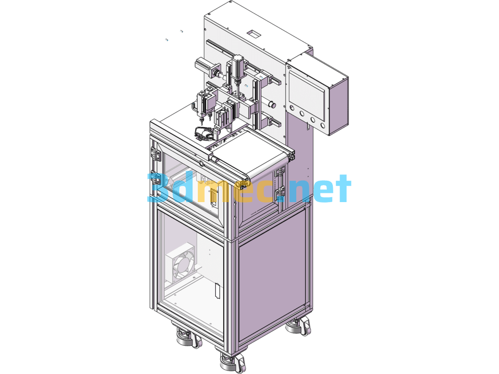 Automatic Oiling Machine - 3D Model SolidWorks Free Download