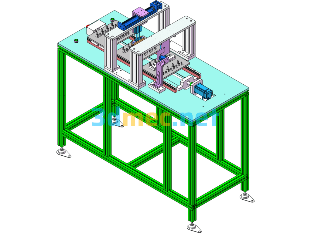 [Three-Station] Socket Deburring And Grinding Machine - 3D Model SolidWorks Free Download