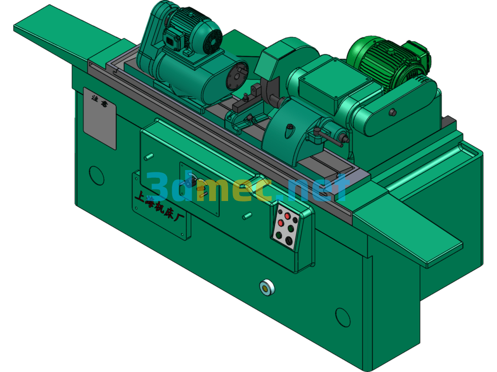 Universal Cylindrical Grinding Machine - 3D Model SolidWorks Free Download