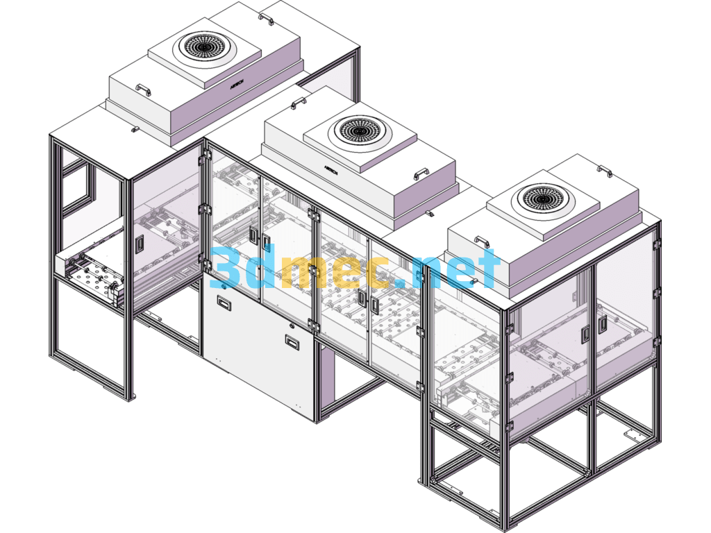 Vibrating Screening Machine - 3D Model SolidWorks Free Download