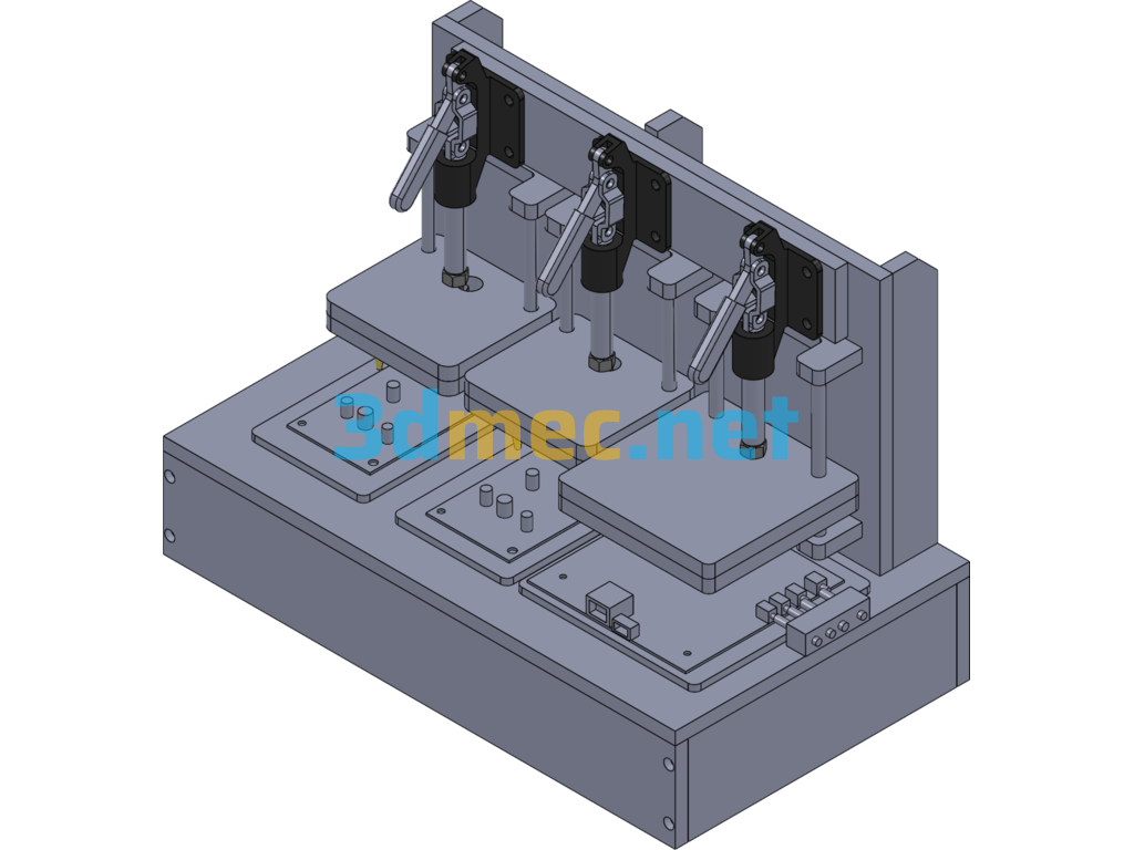 Manual Test Fixture - 3D Model SolidWorks Free Download