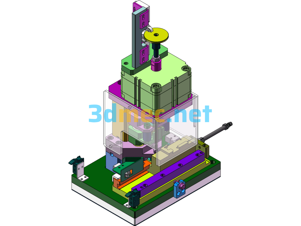 Small Punching Machine - 3D Model SolidWorks Free Download