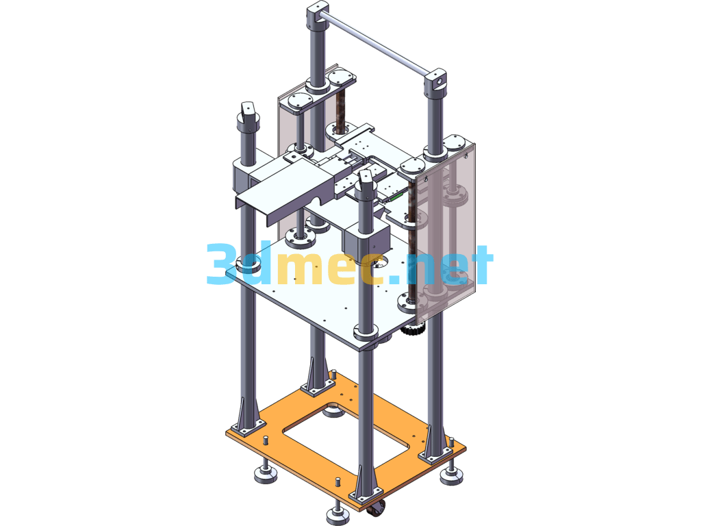 Magnetic Skeleton Automatic Feeding Device - 3D Model SolidWorks Free Download