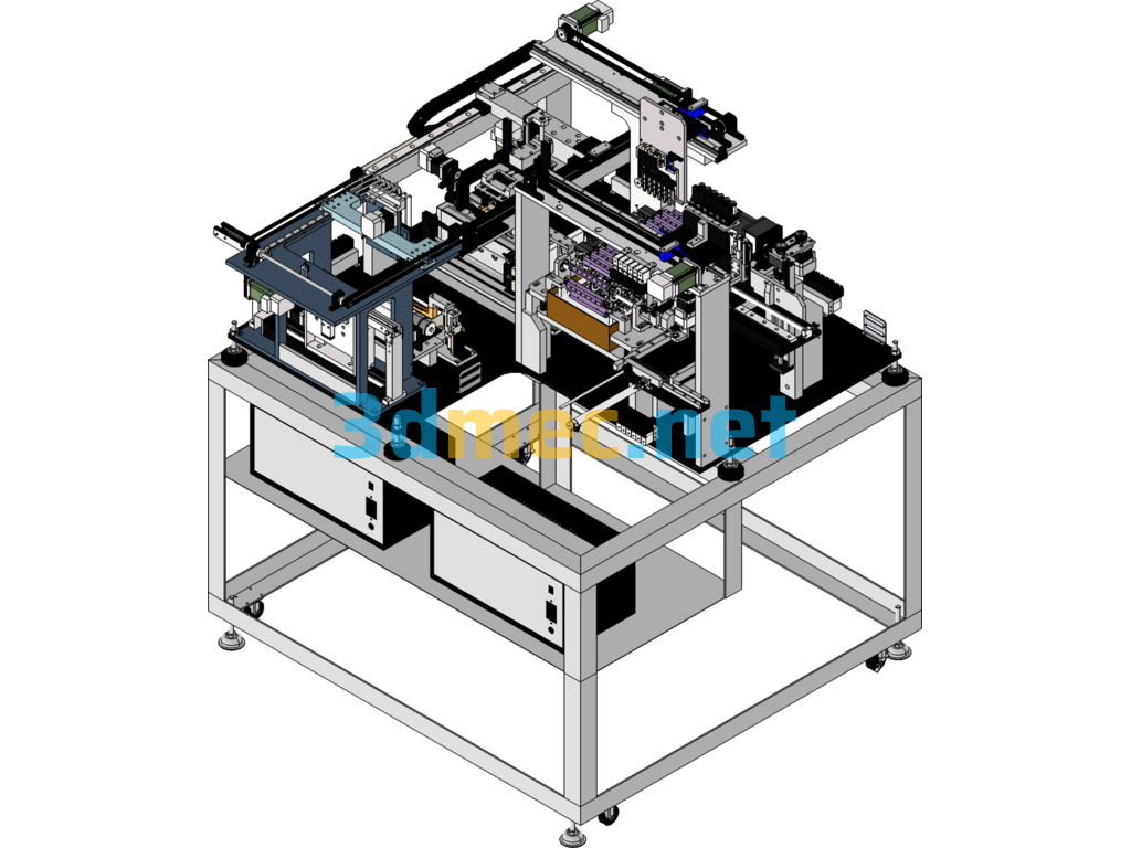 Automatic Welding Machine (Automatic Loading And Unloading, Conveying And Welding All-In-One Machine) - 3D Model SolidWorks Free Download