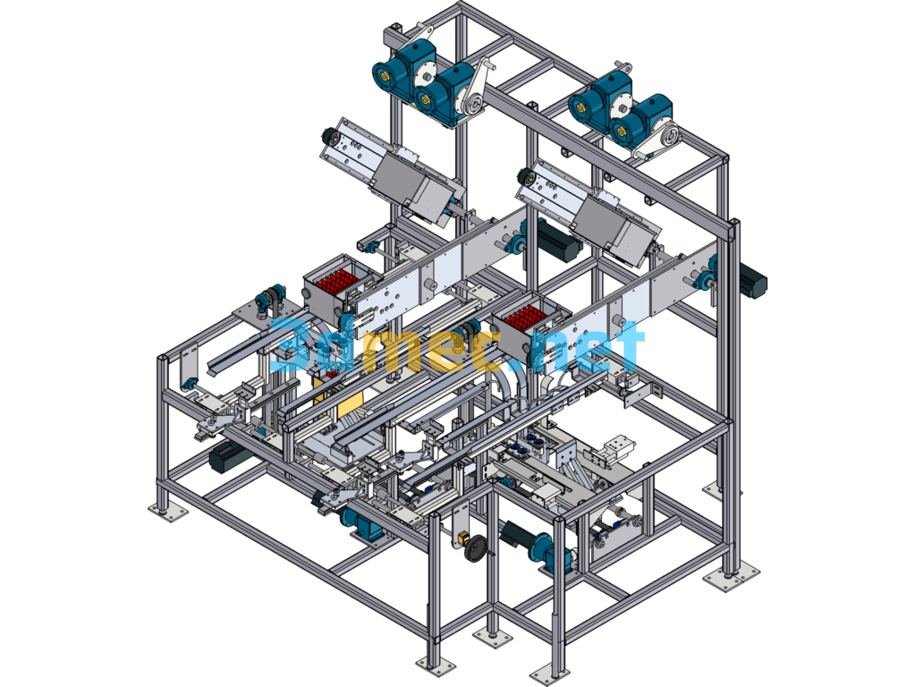 Folding Packaging Machine - 3D Model SolidWorks Free Download