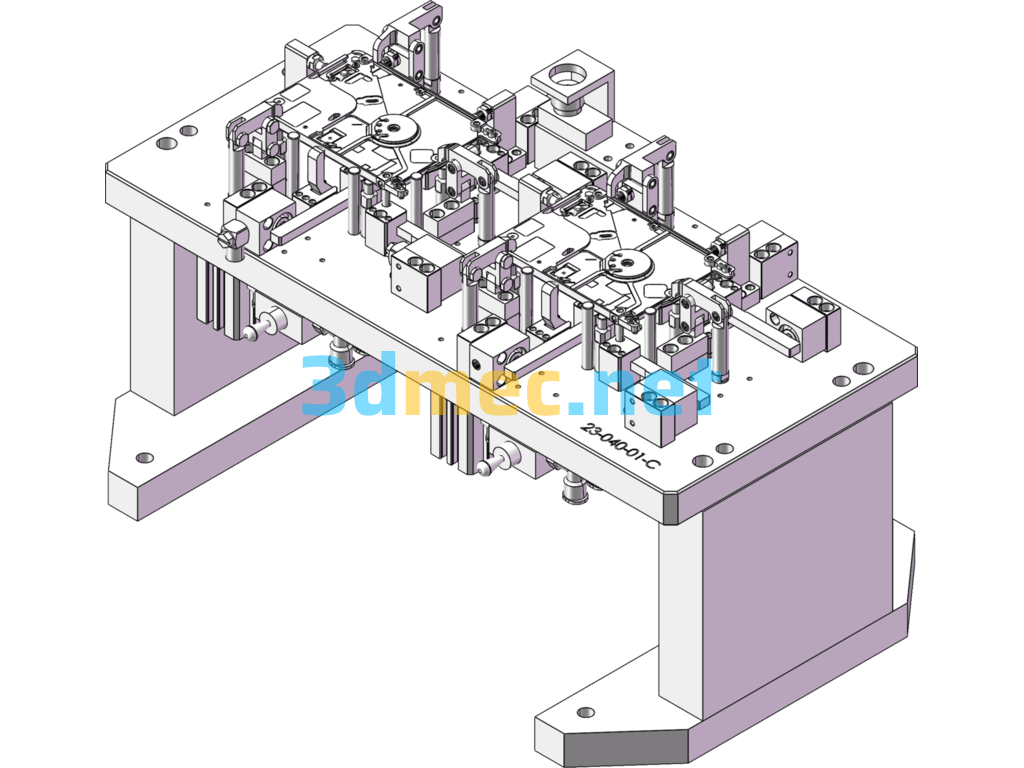 CNC Machine Tool Fixture - 3D Model SolidWorks Free Download