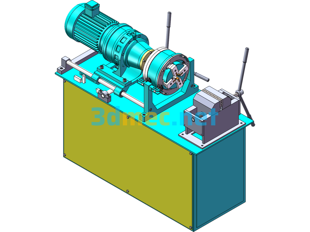 Thread Rolling Machine - 3D Model SolidWorks Free Download