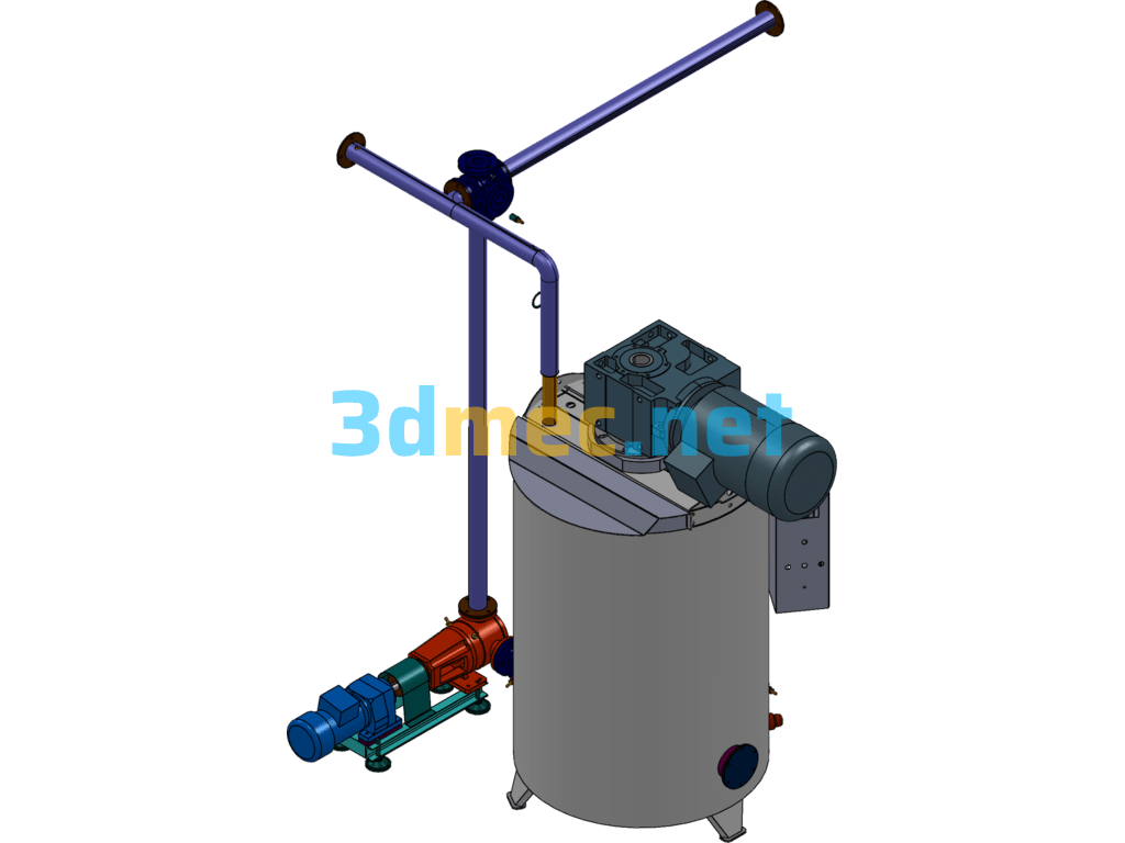 Chocolate Ball Mixer - 3D Model SolidWorks Creo.Parametric UG(NX) Free Download