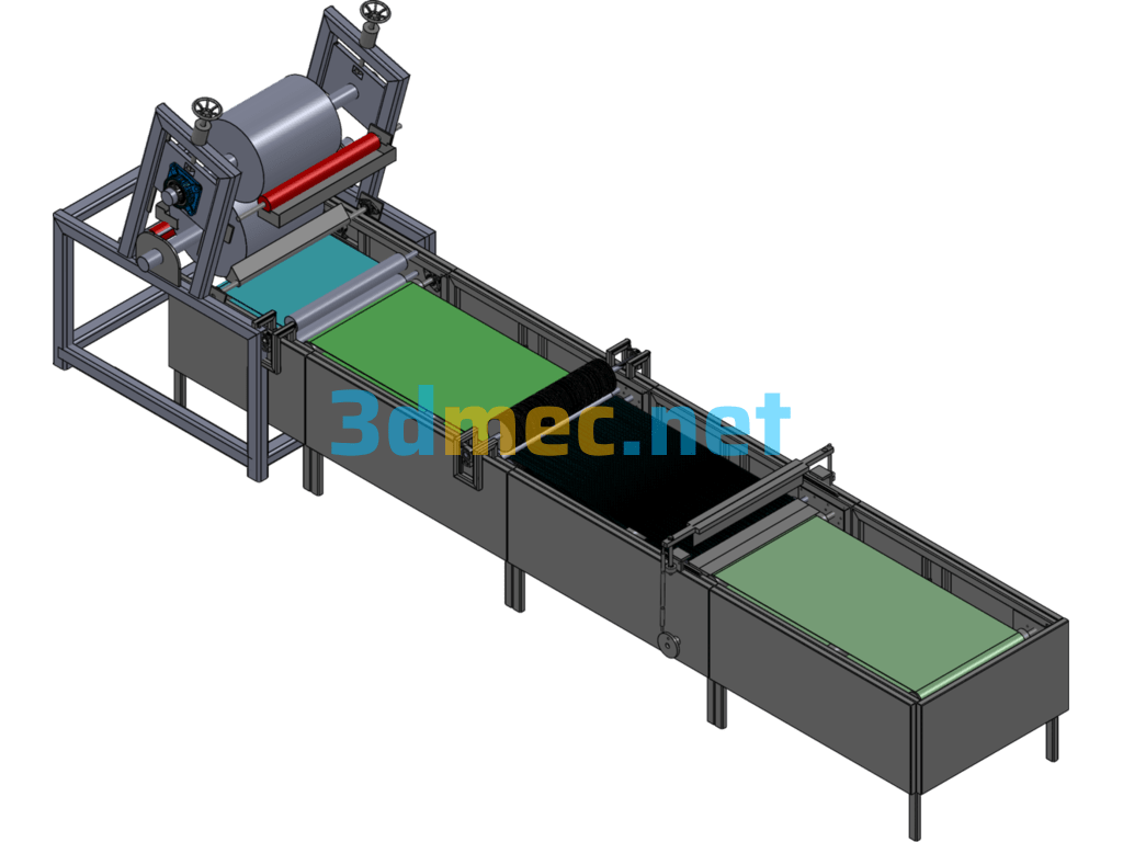 Dough Cutting Machines (Food Industry) - 3D Model SolidWorks Creo.Parametric Free Download