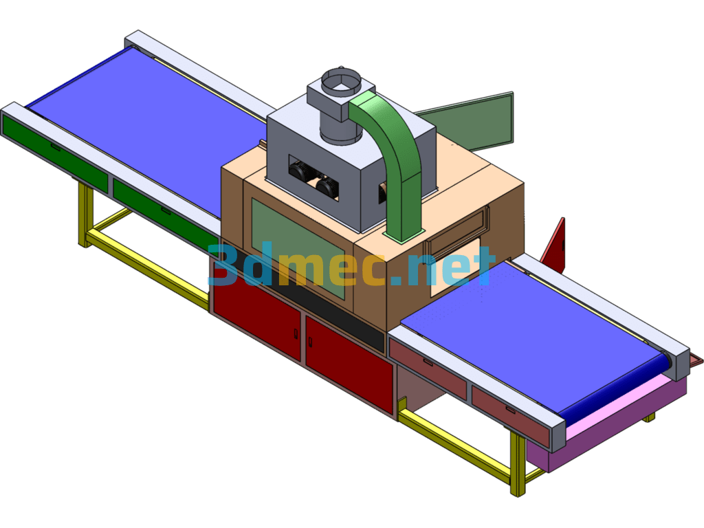 UV Curing Equipment - 3D Model SolidWorks Creo.Parametric UG(NX) Free Download