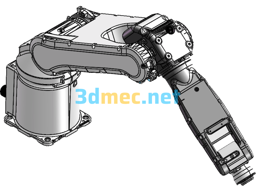 Robot Arm Collection (Six-Axis, Four-Axis, Spider Arm) - 3D Model SolidWorks Free Download