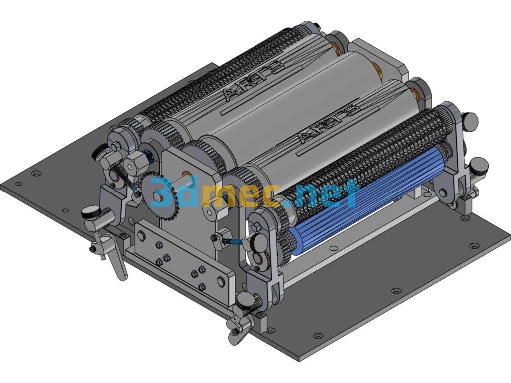 Paper Feeding And Conveying Mechanism (Can Be Used For Packaging Machines, Paper Cutters, Etc.) - 3D Model SolidWorks Free Download