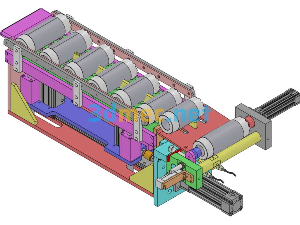 Stator Load Unloading Assembly Machine - 3D Model SolidWorks Free Download