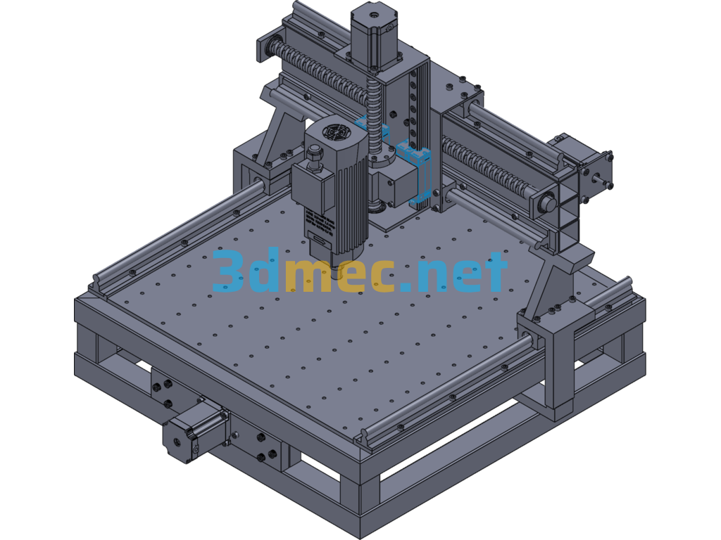 CNC PCB Engraving Machine - 3D Model SolidWorks Free Download