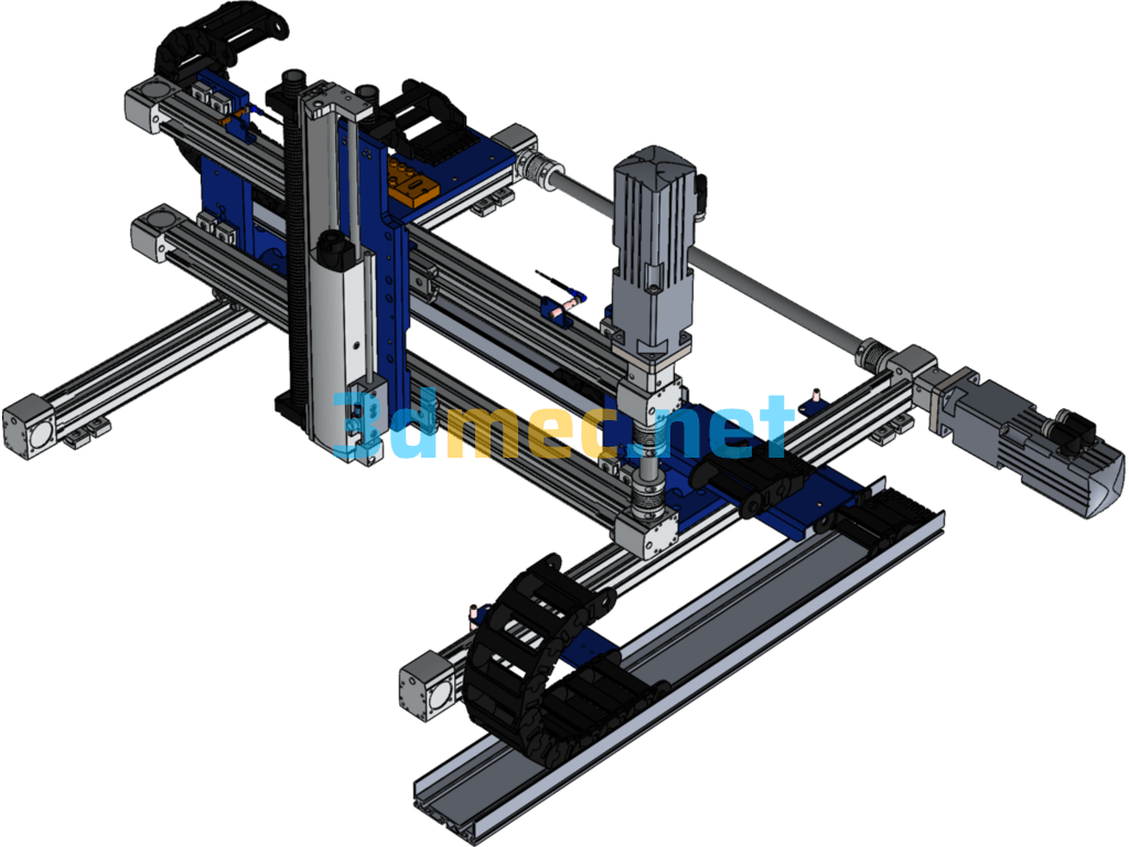 Three-Coordinate Platform System (Applied To Placement Machines, High-Speed Inspection Machines) - 3D Model SolidWorks Free Download