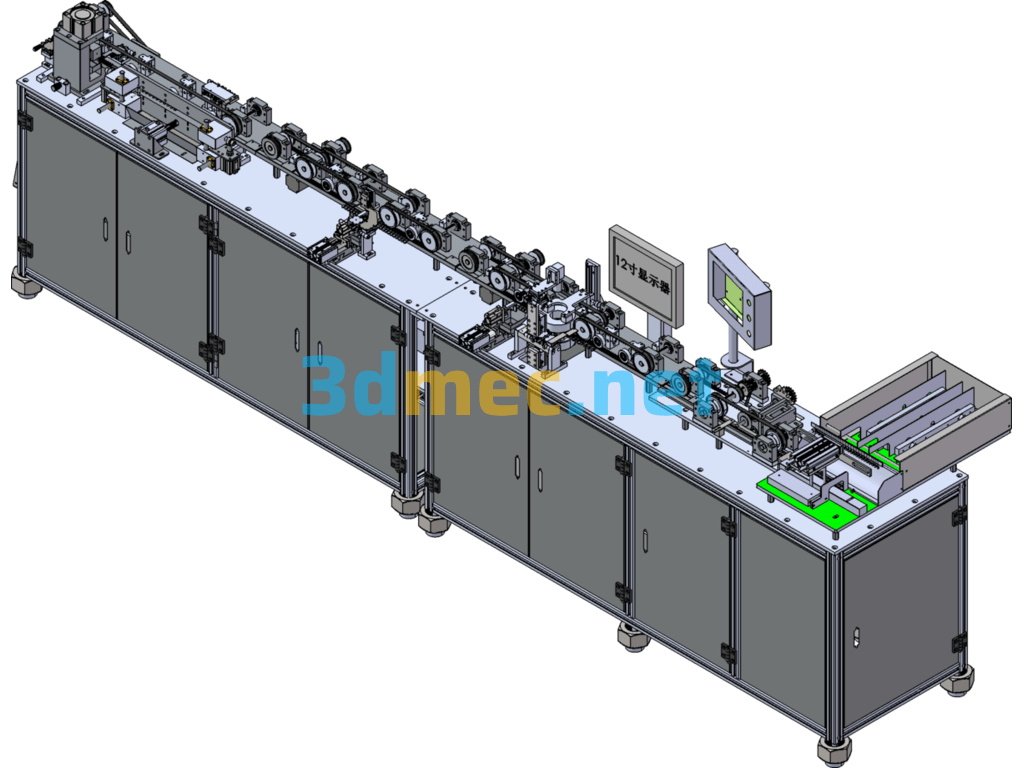 Resistor Components Fully Automatic Testing Line - 3D Model SolidWorks Free Download