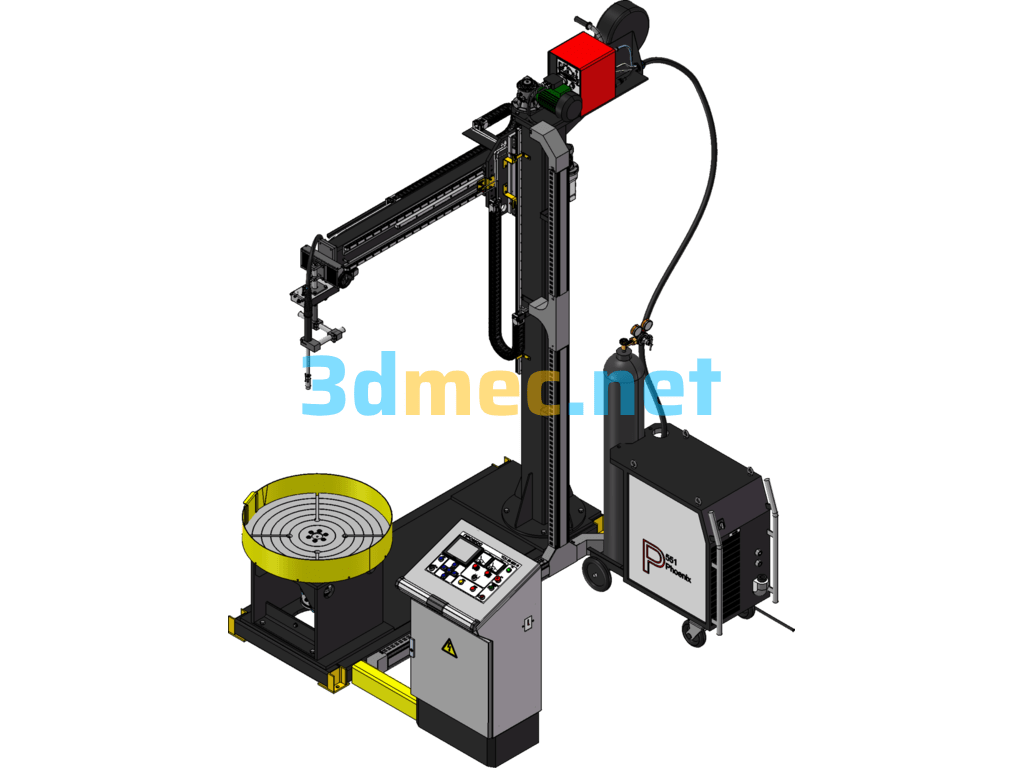 Automatic Welding Equipment (SW Model) - 3D Model SolidWorks Free Download