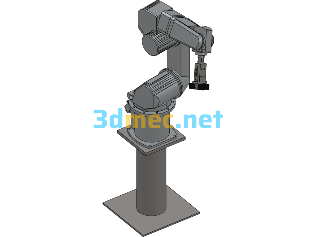 Mitsubishi 6SQ Series Industrial Robot - 3D Model SolidWorks Free Download