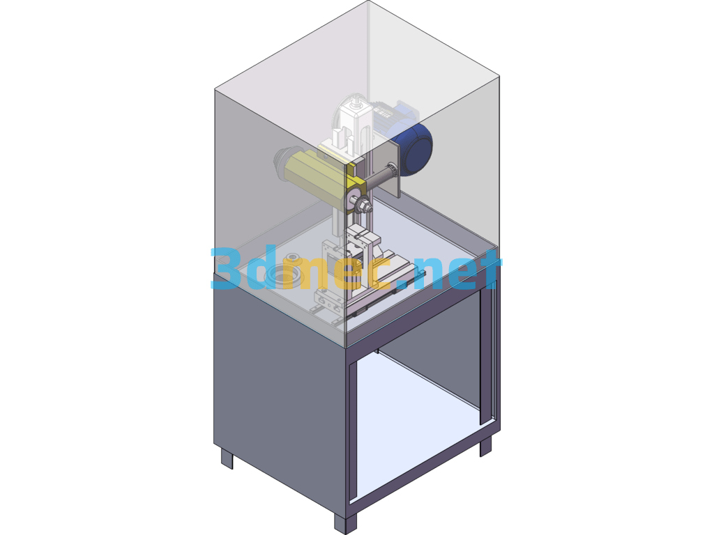 Mobile Phone Frame Cutting Machine - 3D Model SolidWorks Free Download