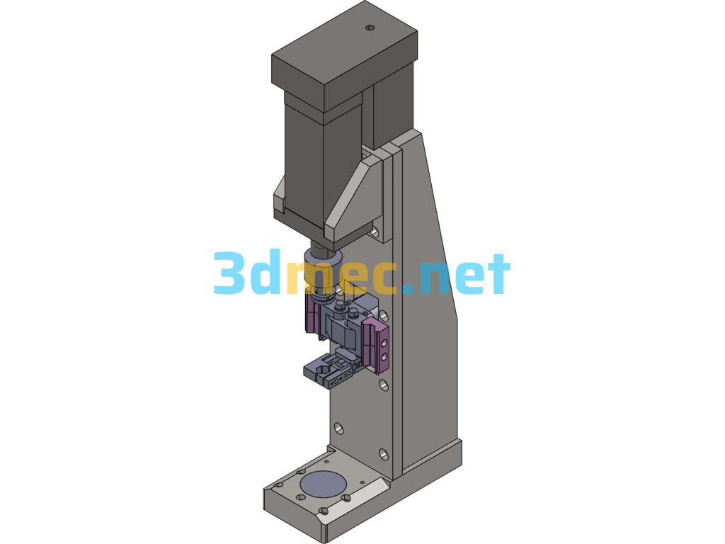 Precision Press Machine - 3D Model SolidWorks Free Download