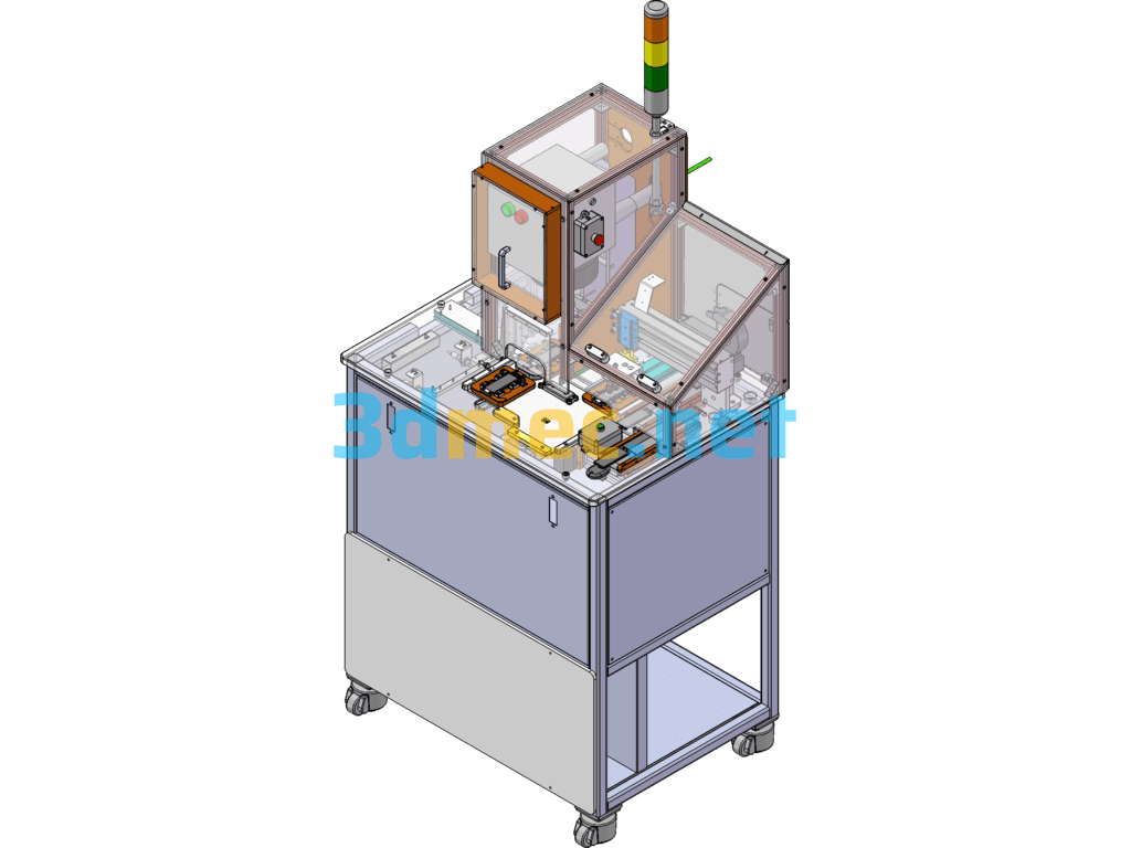 Fully Automatic Laser Machine (Welding) - 3D Model SolidWorks Free Download