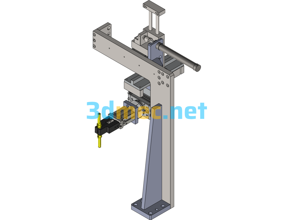 Rotary U-Turn Robot Drawing - 3D Model SolidWorks Free Download