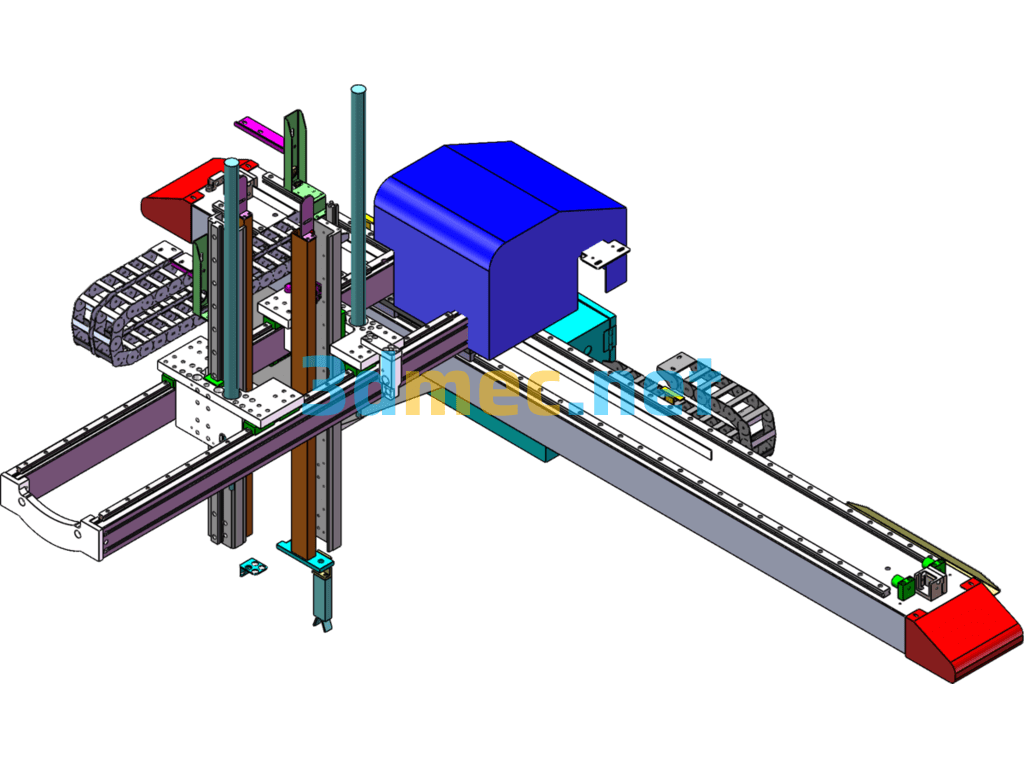 850 Frame Type Double Section Double Stroke Manipulator - 3D Model SolidWorks Free Download