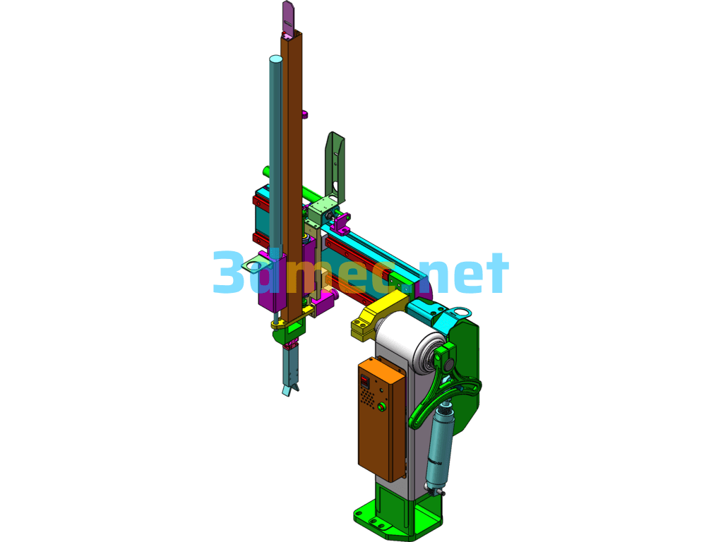 650 Single-Side Drawing And Single-Slant Arm Manipulator - 3D Model SolidWorks Free Download