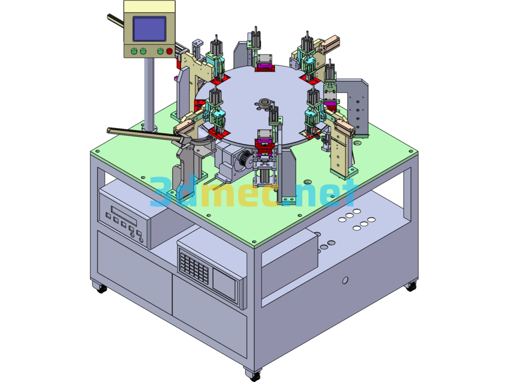 Resistor Component Detection And Assembly Integrated Equipment - 3D Model SolidWorks Free Download