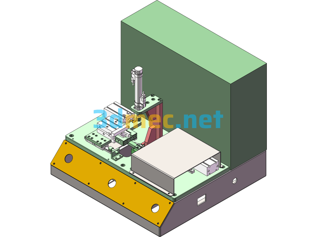 ESWI Negative Ion Wire Stripping Fixture (Wire Stripping Machine) - 3D Model SolidWorks Free Download