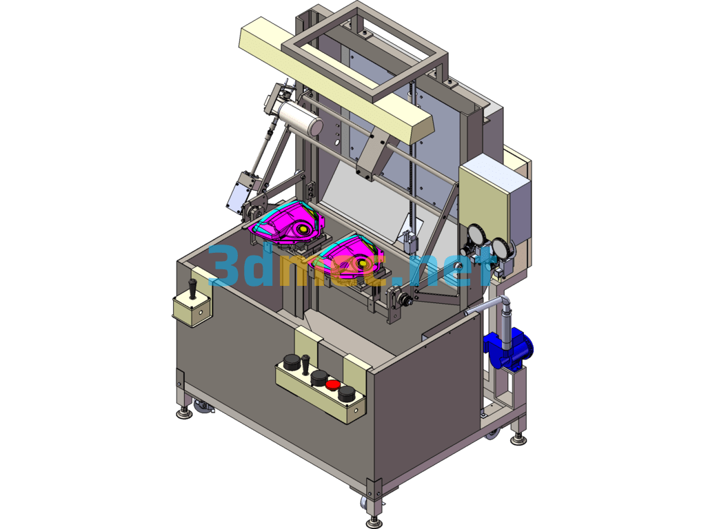 Mould Sealing Test Machine - 3D Model SolidWorks Free Download