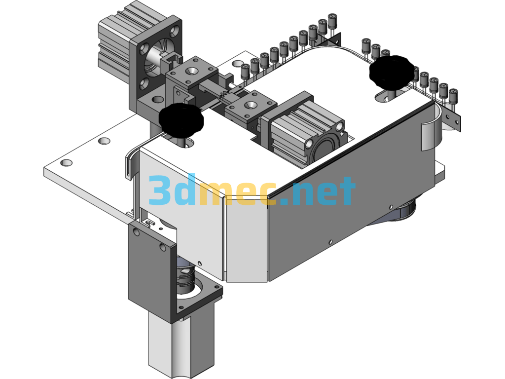 Paper Tape Feeding Part Paper Tape Processing Feeding Mechanism - 3D Model SolidWorks Free Download