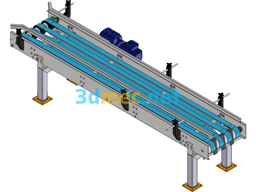 H22 Belt Conveyor - 3D Model SolidWorks Free Download